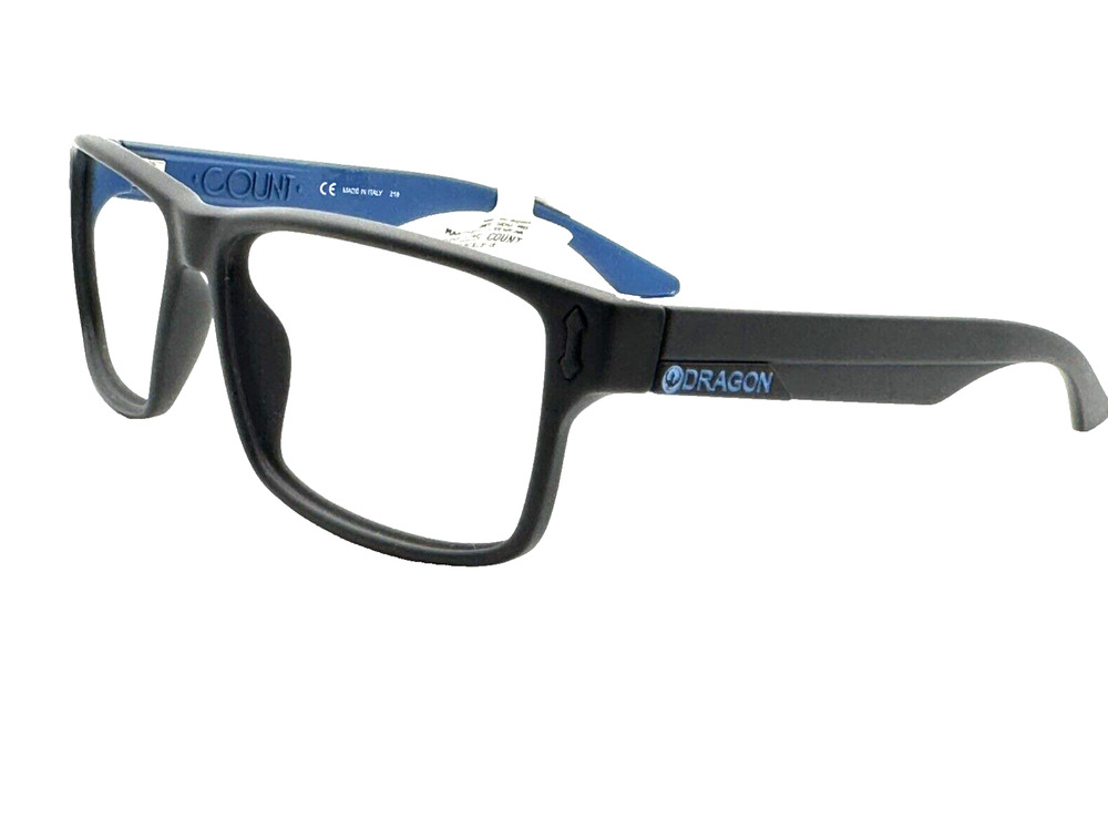 DRAGON DR512S 008 BLACK AUTHENTIC EYEGLASSES FRAMES 58-15-140 NO LENSEs